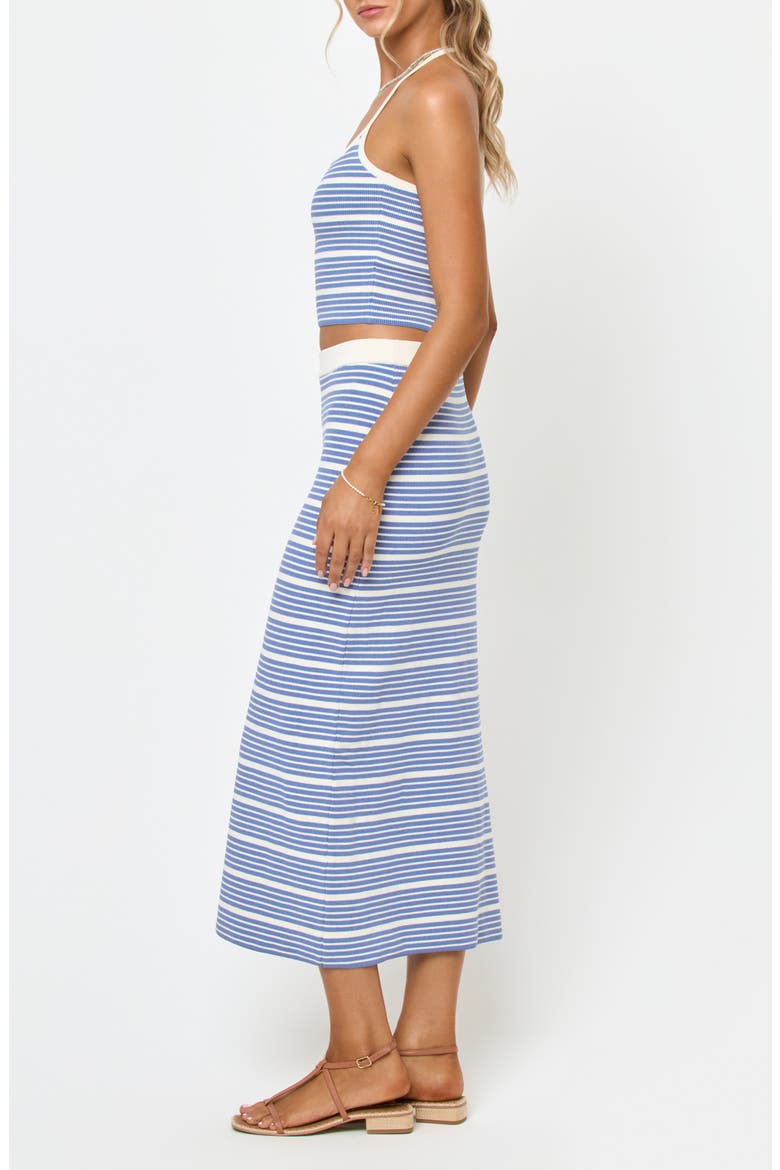 Ravello Stripe Rib Cover-Up Skirt, Alternate, color, OUTER BANKS STRIPE