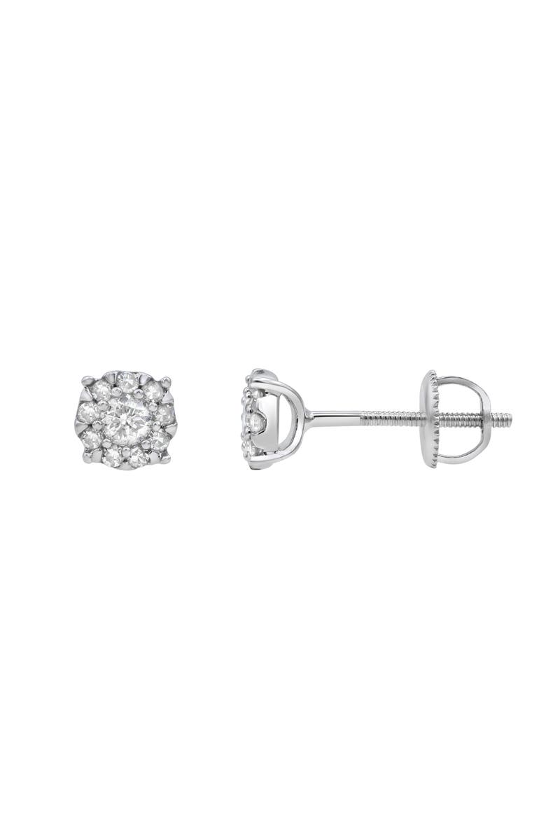 LuvMyJewelry Regal Diamond Stud Earrings, Alternate, color, 