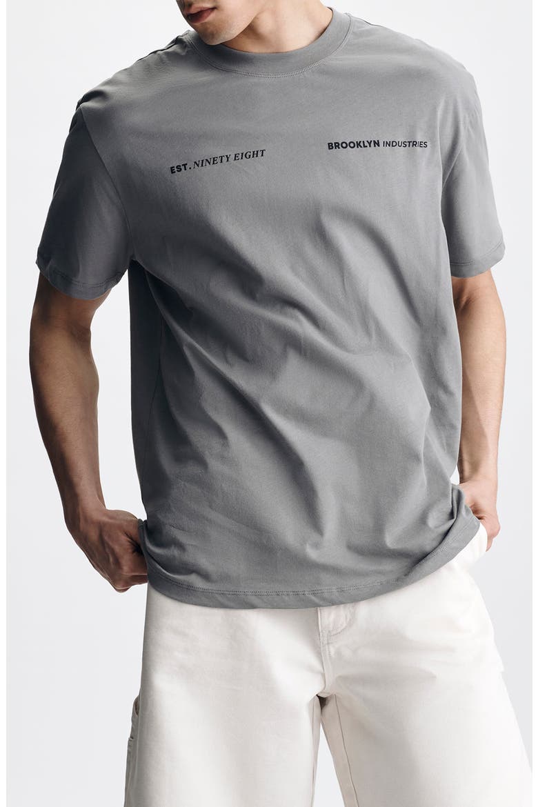 Loose Fit Cotton Graphic T-Shirt, Main, color, SILENT STORM