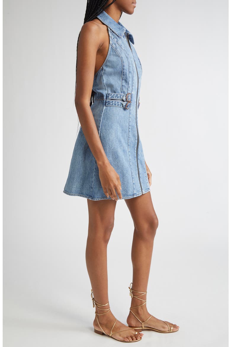 Axelle Sleeveless Denim Minidress, Alternate, color, PEYTON VINTAGE BLUE