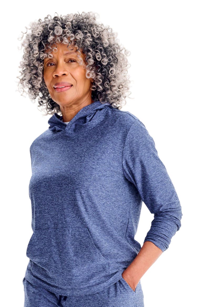 Adult Flexknit Pullover Hoodie, Alternate, color, Sunwashed Navy