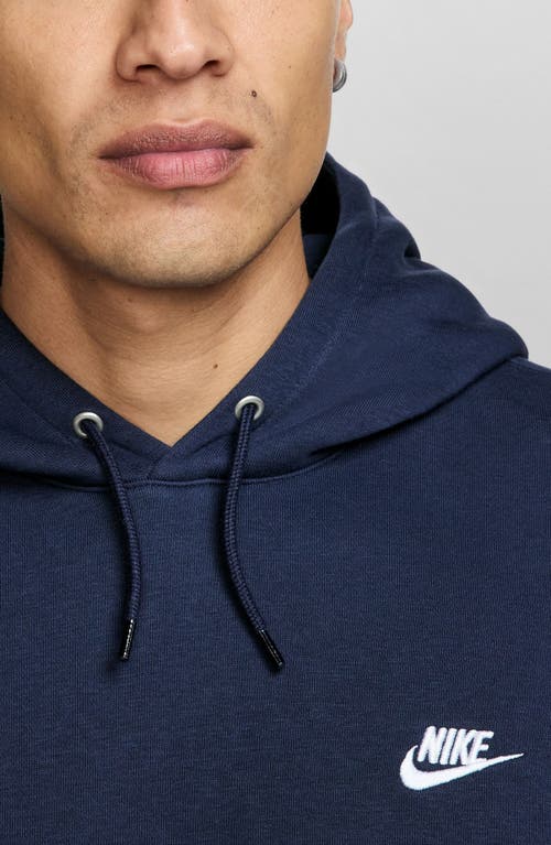 Nike Club Fleece Pullover Hoodie In Blue