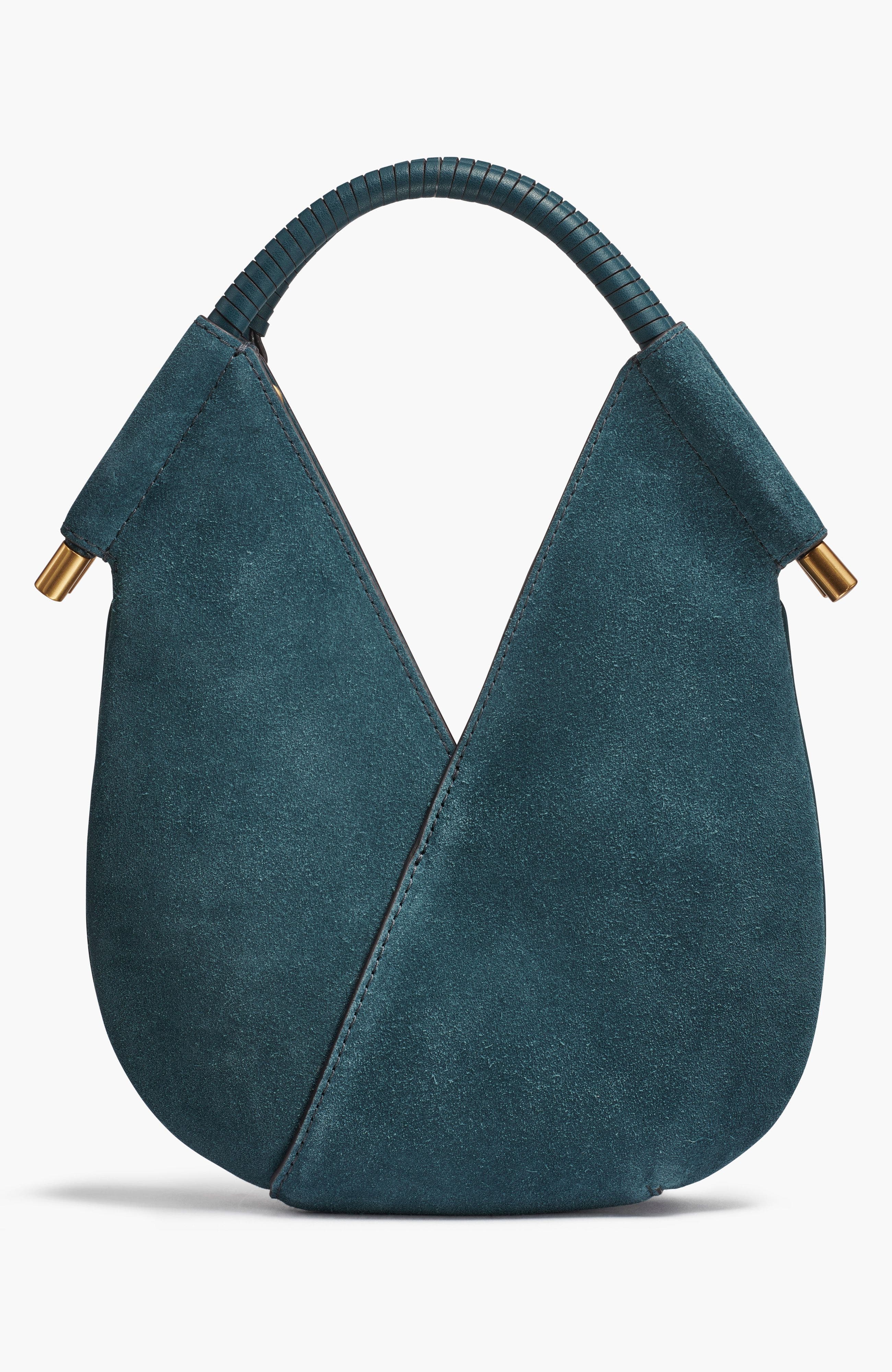 Donna Karan New York Baldwin Suede+Charms Micro Crossbody, Alternate, color, Hudson