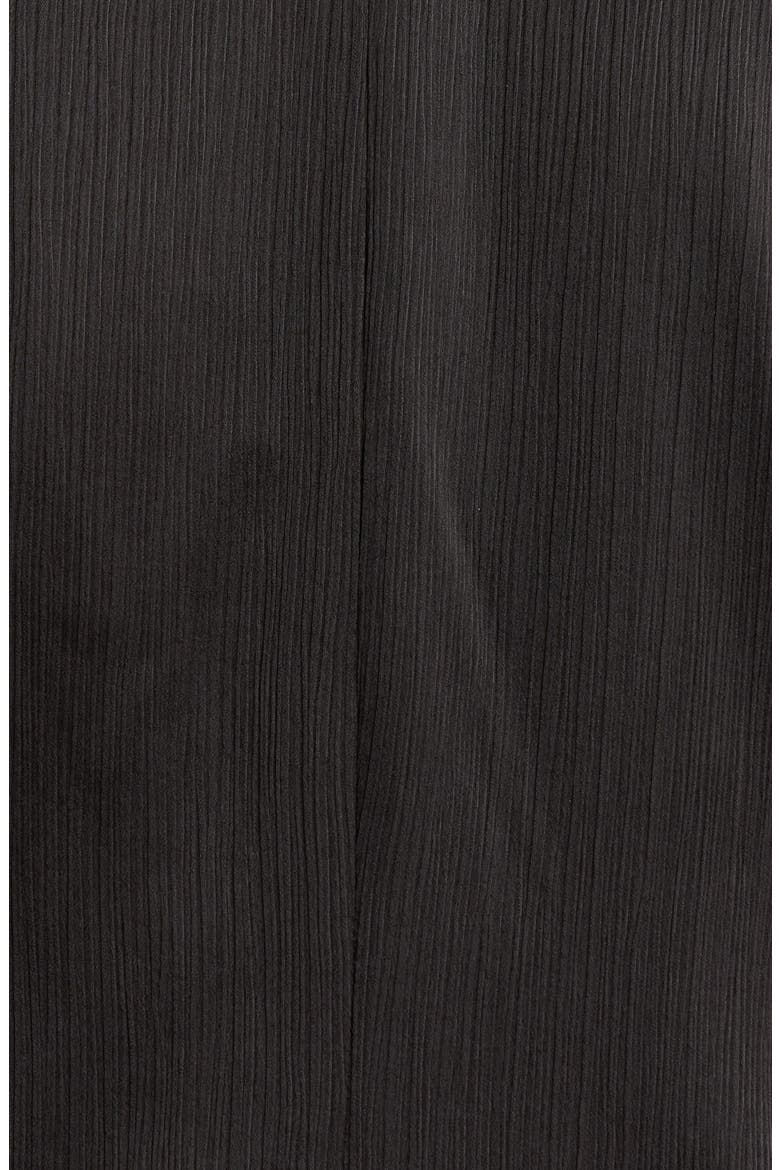 Crinkle Satin Faux Double Breasted Jacket, Alternate, color, BLACK