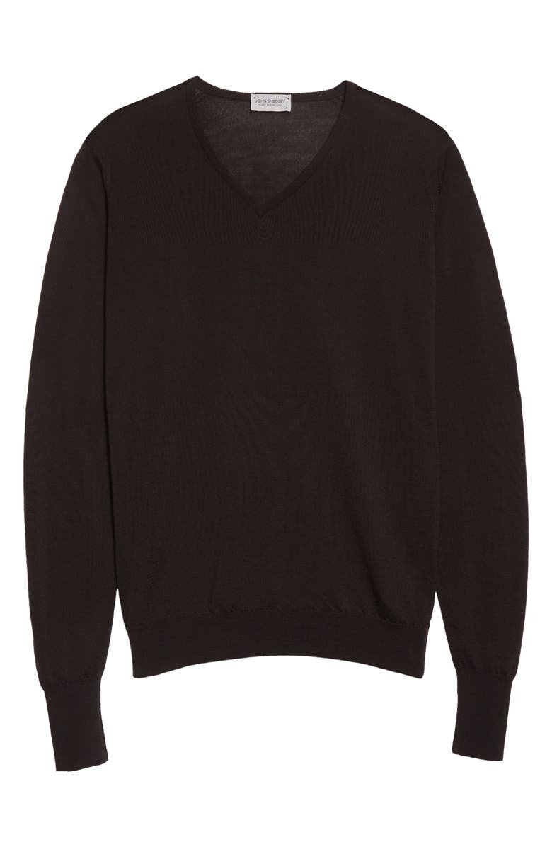 John Smedley Bobby V-Neck Merino Wool Sweater, Alternate, color, 