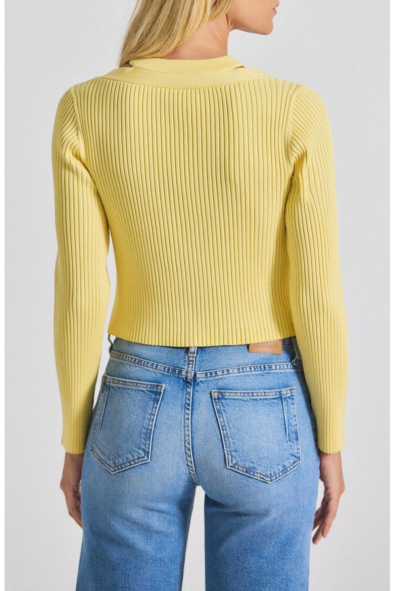 Lonnie Layered Sweater, Alternate, color, BUTTERCUP