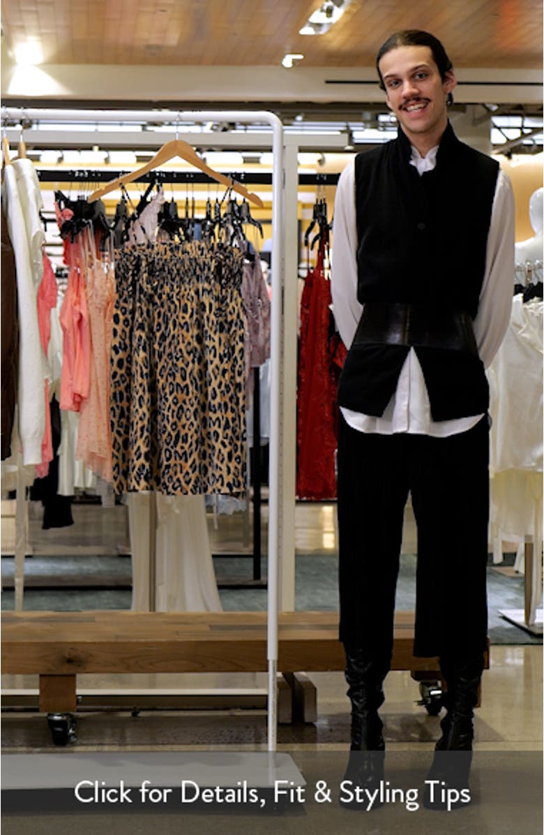 Lilo Leopard Spot Convertible Minidress, sales video thumbnail