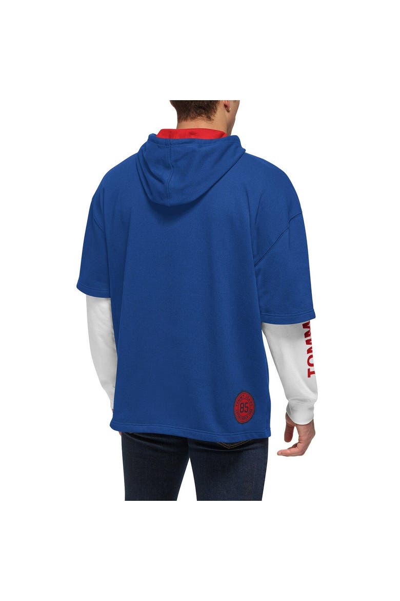 Men's Tommy Jeans Royal/White Philadelphia 76ers Matthew 2-In-1 T-Shirt & Hoodie Combo Set, Alternate, color, Royal