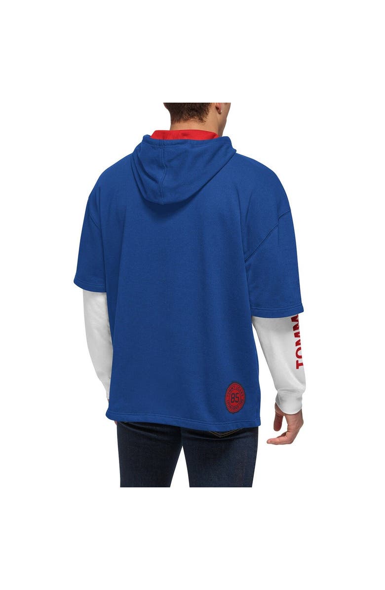 TOMMY JEANS Men's Tommy Jeans Royal/White Philadelphia 76ers Matthew 2-In-1 T-Shirt & Hoodie Combo Set, Alternate, color, Royal