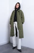 Topshop Belted Quilted Liner Jacket