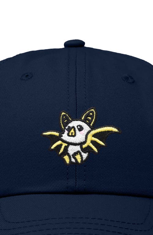 Dalix Honduran Bat Embroidered Dad Hat In Navy Blue