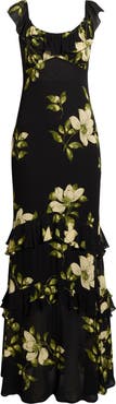 Reformation Tripoli Ruffle Tiered Maxi Dress