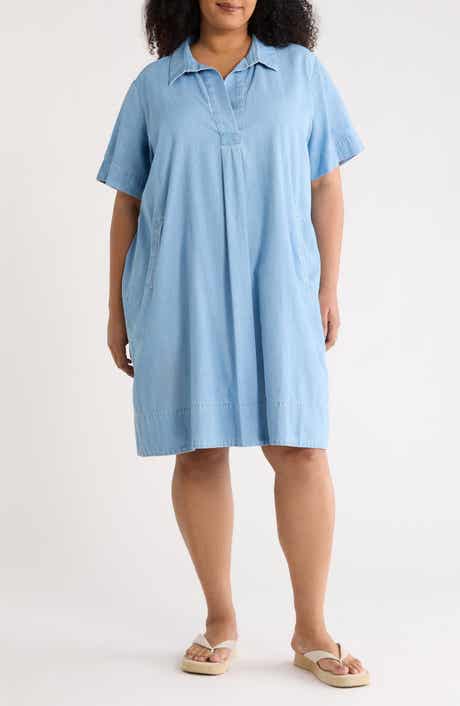 Classic Chambray Shift Dress