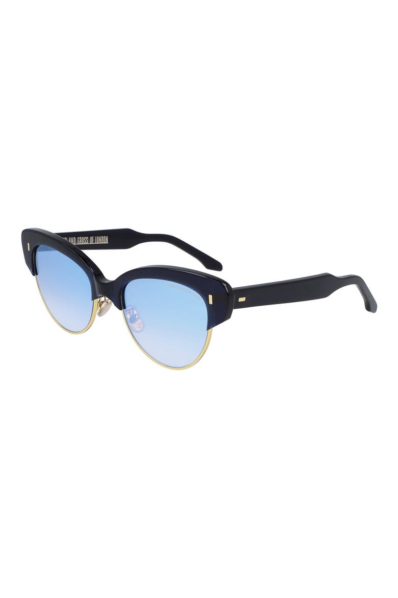 55mm Gradient Cat Eye Sunglasses, Alternate, color, MIDNIGHT RAMBLER BLUE