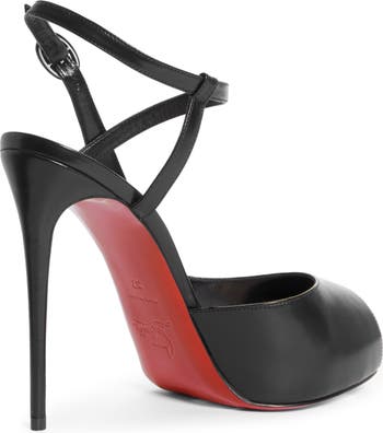 Jenlove Ankle Strap Peep Toe Stiletto