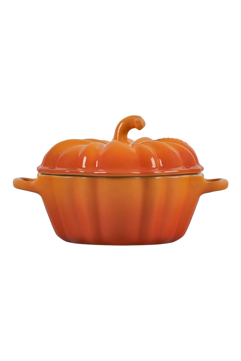 Figural Pumpkin Mini Baking Dish, Alternate, color, PERSIMMON