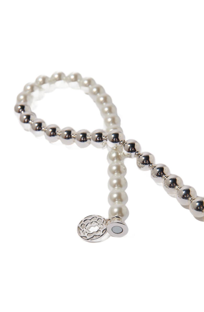 maje Mixed pearl choker necklace, Alternate, color, 