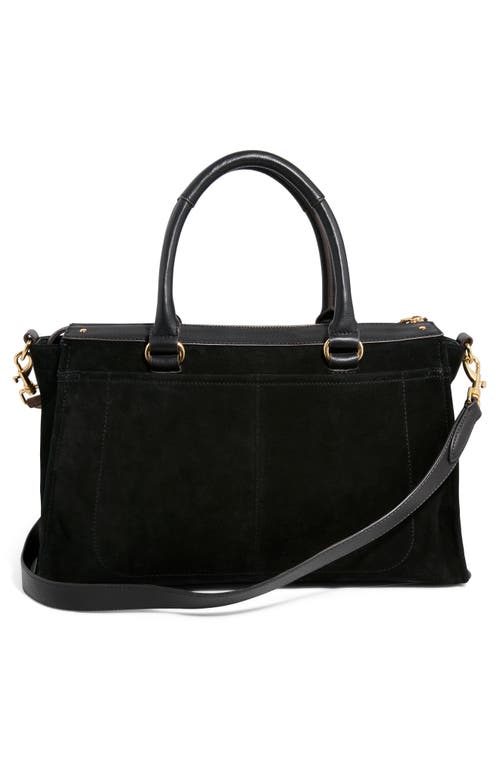 Aimee Armour Leather Satchel In Black