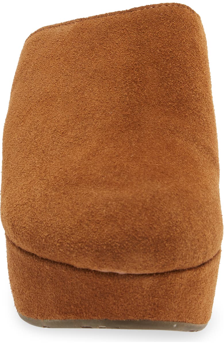 Chocolat Blu Yoselin Genuine Shearling Suede Platform Mule, Alternate, color,