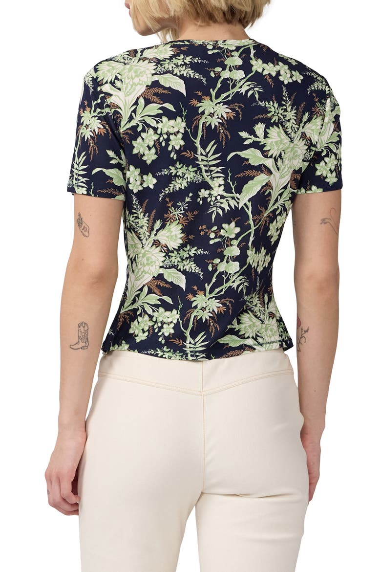 Botanical Short Sleeve Top, Alternate, color, AVALON MARITIME