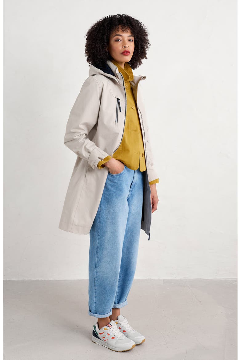 Coverack Waterproof Organic Cotton Blend Coat, Alternate, color, DRIFTWOOD