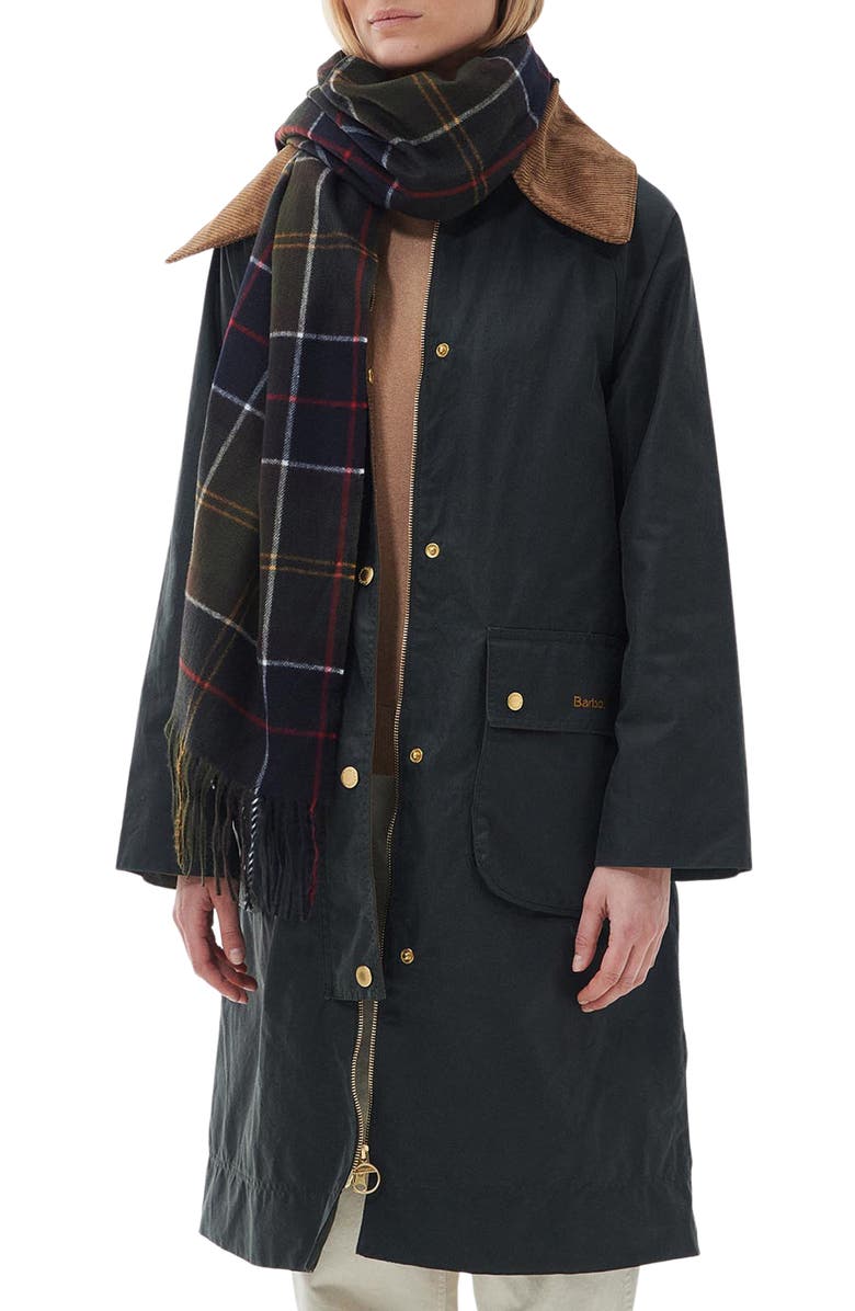 Barbour Hailes Plaid Scarf, Main, color, Classic Tartan