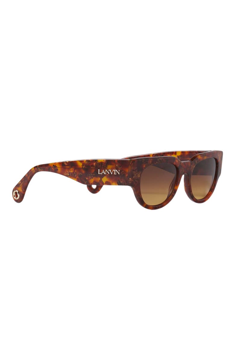 Lanvin Signature Sunglasses, Alternate, color, Amber-Turtoise