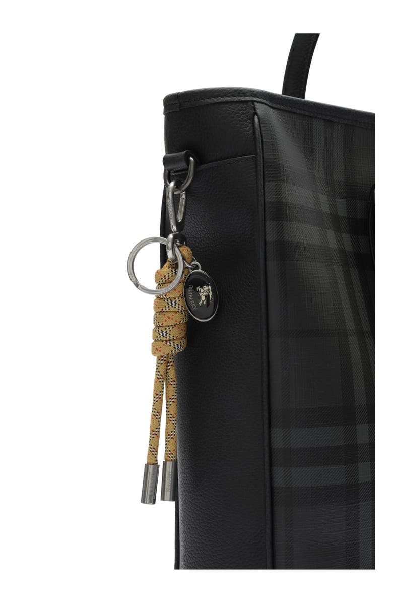 Burberry Check Charm, Alternate, color, Sand Beige