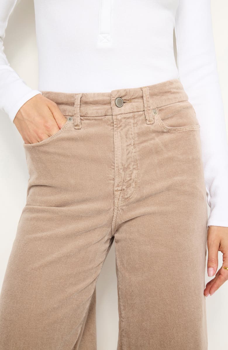 Good American Skate Stretch Cotton Blend Corduroy Pants, Alternate, color, 