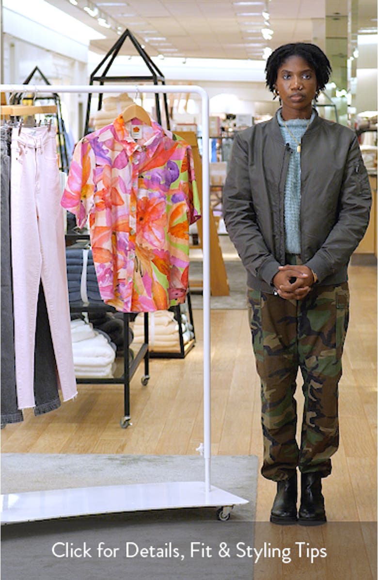 Artsy Flora Button-Up Shirt, sales video thumbnail