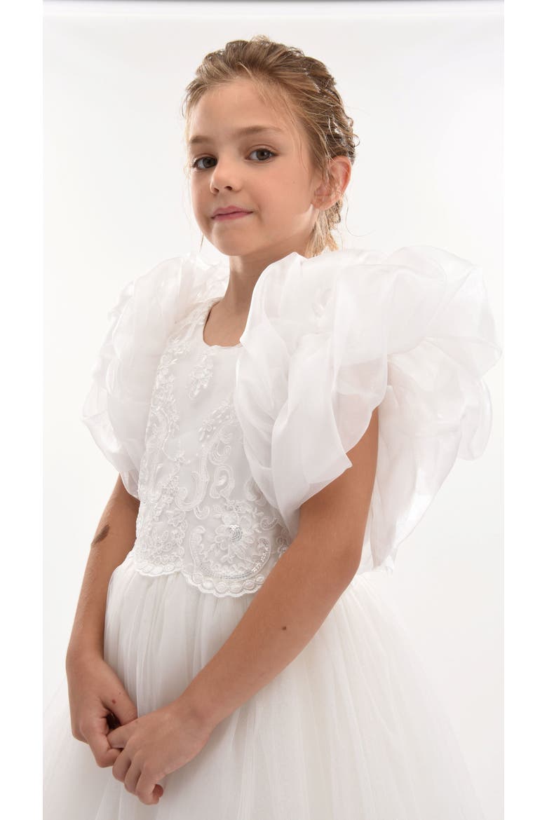 Montclair Embroidered Dress, Alternate, color, White