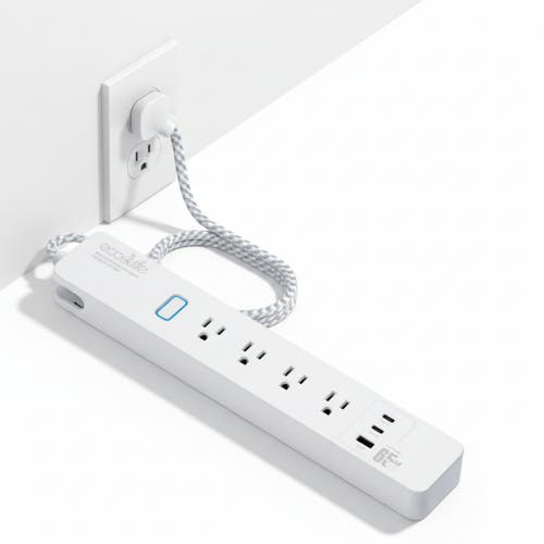 Eco4Life Smart WiFi Surge Protector Power Strip in White at Nordstrom