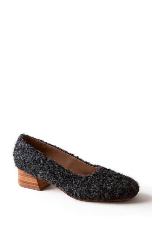 Huma Blanco Luisa Pump in Charcoal Alpaca  product