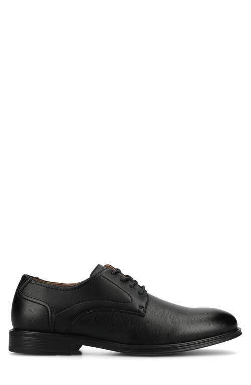 Vance Co. Kimball Wide Width Plain Toe Dress Shoe In Black