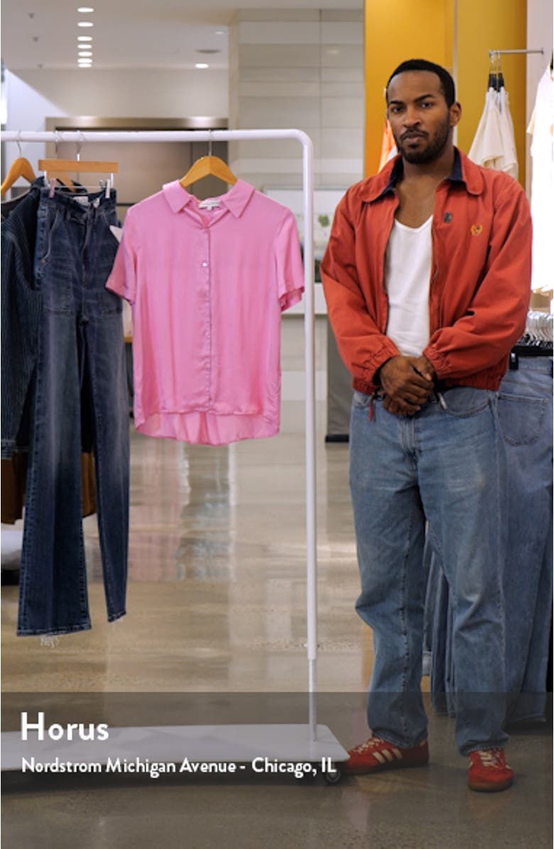 Short Sleeve Satin Shirt, sales video thumbnail