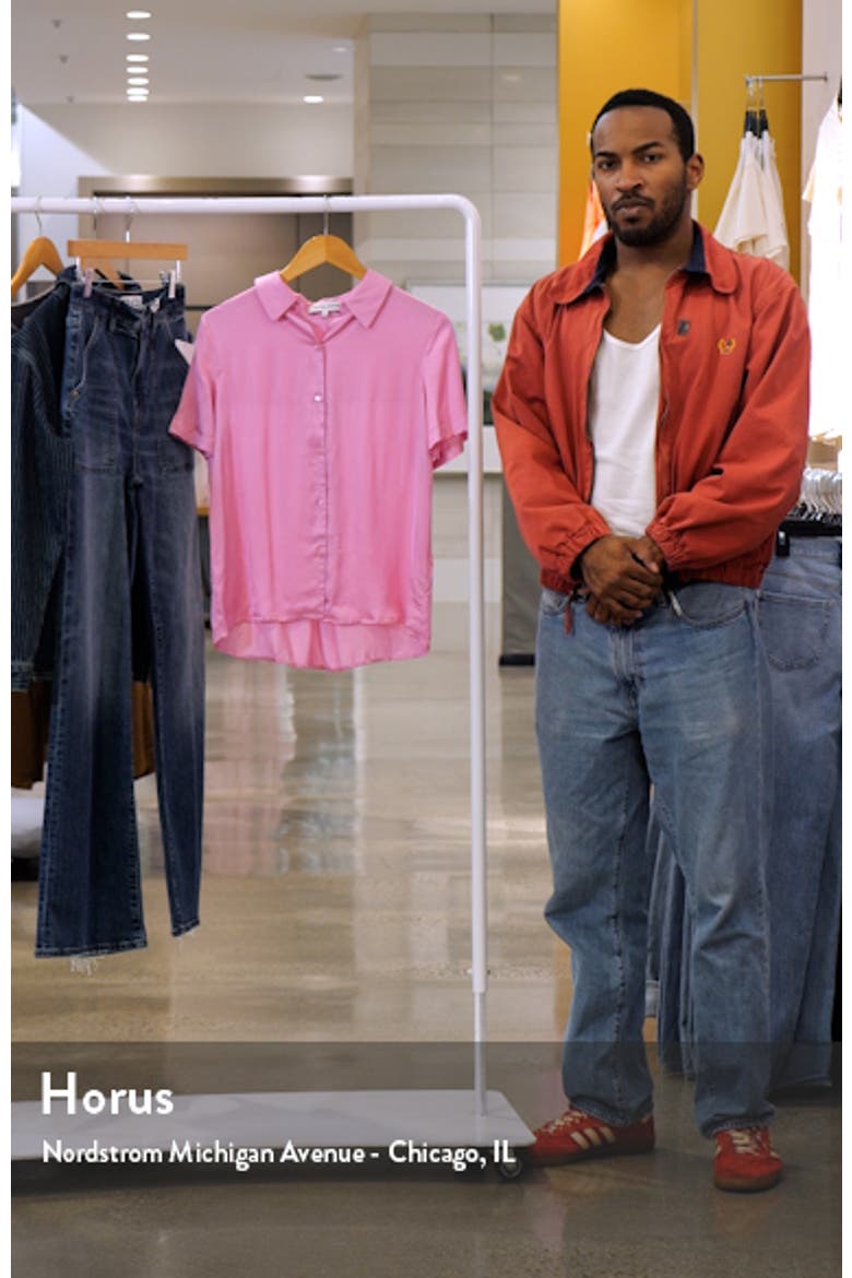 Short Sleeve Satin Shirt video
