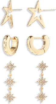 BaubleBar Luna Set of 3 Earrings