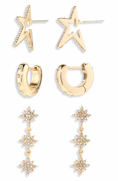 BaubleBar Luna Set of 3 Earrings