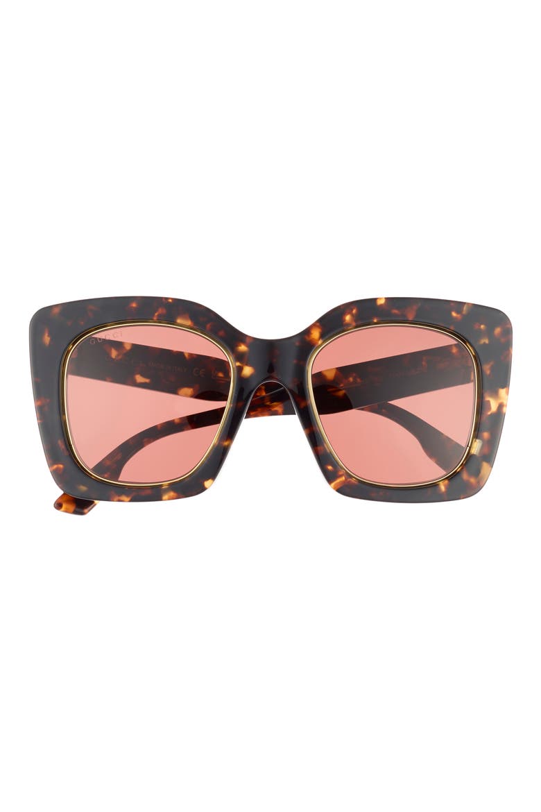 51mm Square Sunglasses, Main, color, HAVANA HAVANA BROWN