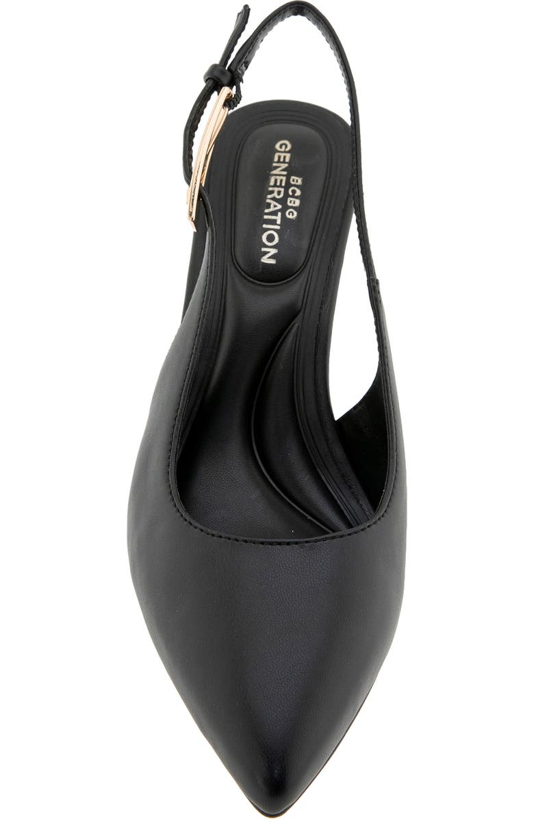 BCBGeneration Xyla Slingback Pointed Toe Wedge Pump, Alternate, color, Black
