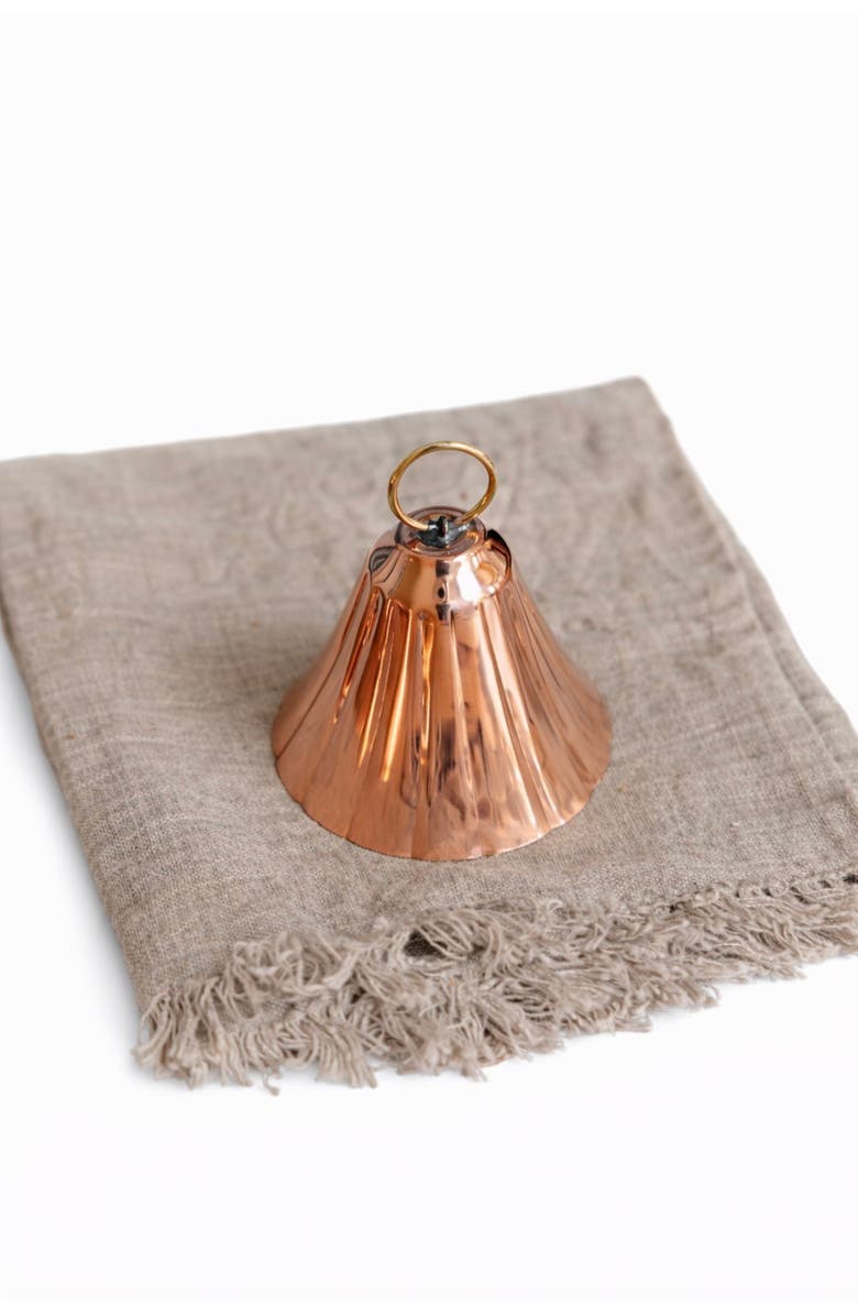 Coppermill Kitchen CMK Copper Bell Ornaments - Set of 4, Alternate, color, Copper