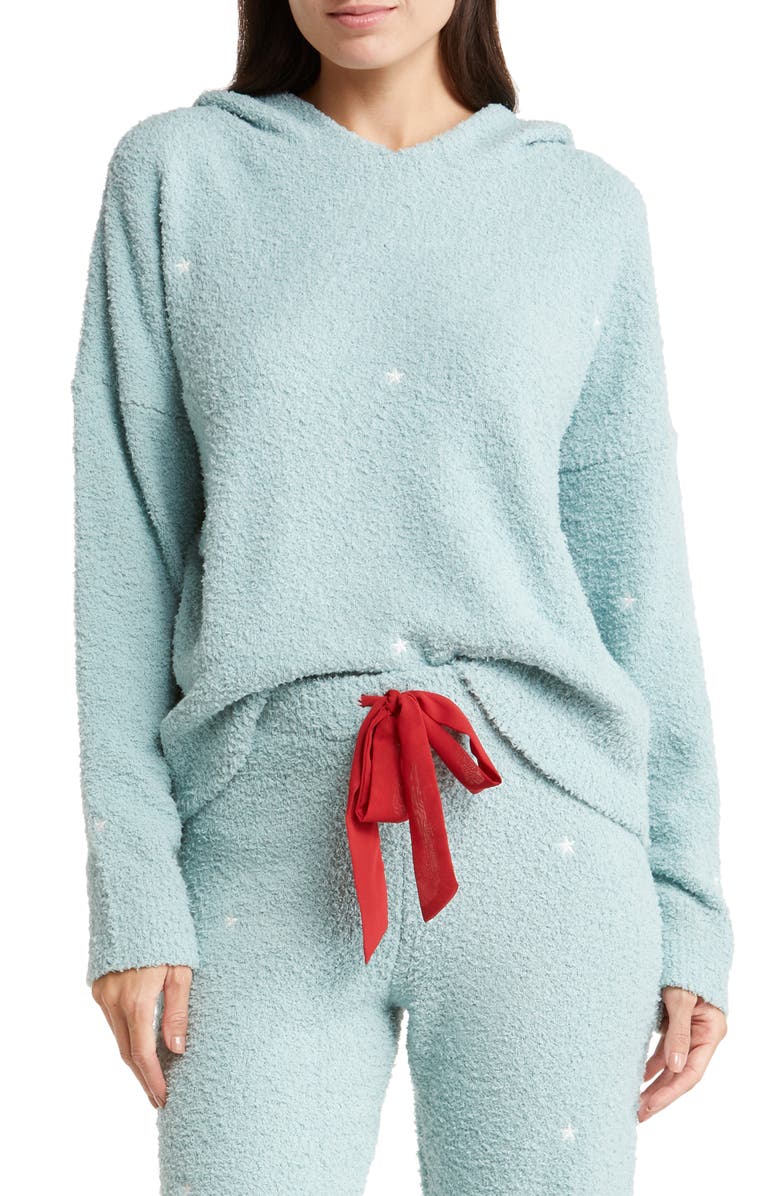 Honeydew Intimates Snow Angel Sweater Hoodie, Main, color, 