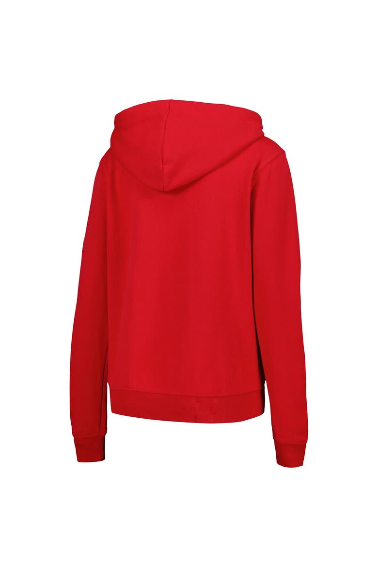 Women's Scarlet Rutgers Scarlet Knights Team Big Logo Pullover Hoodie, Alternate, color, Scarlet