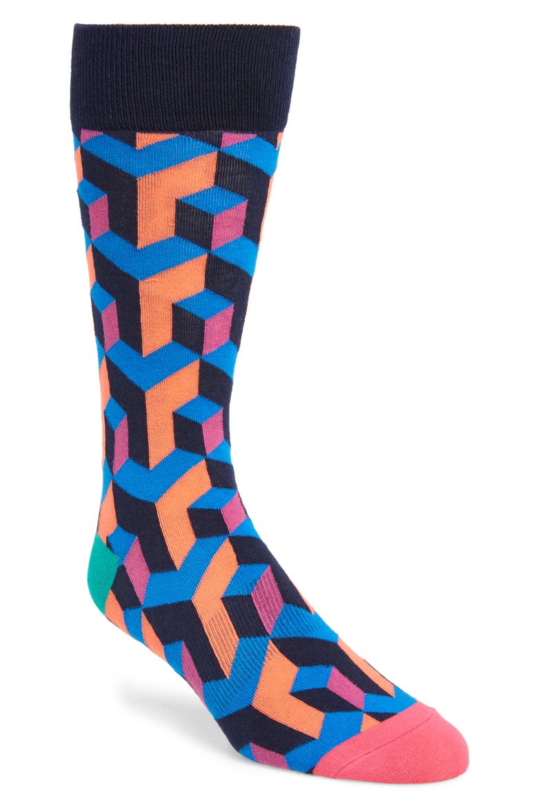 Illusionist Socks, Main, color, BLUE MULTI