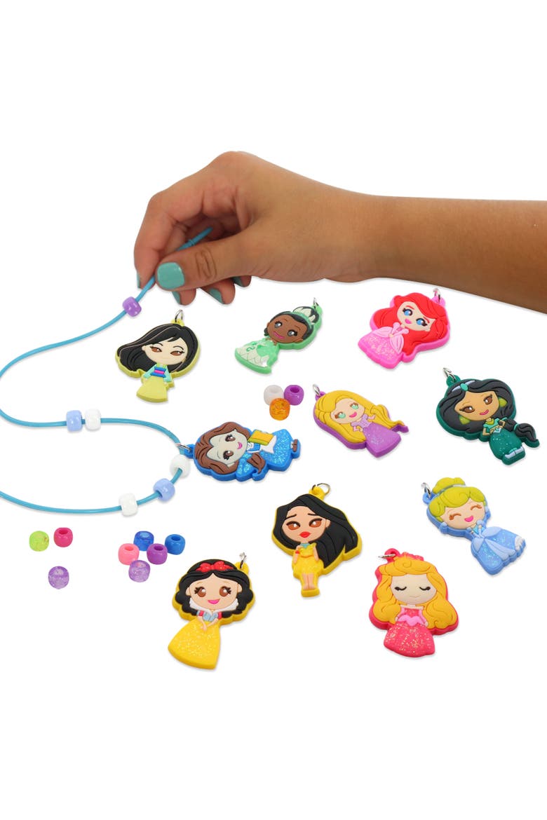 Deluxe Sparkling Necklace Set Disney Princess, 520 Piece Diy Jewelry Kit, Alternate, color, Multicolored