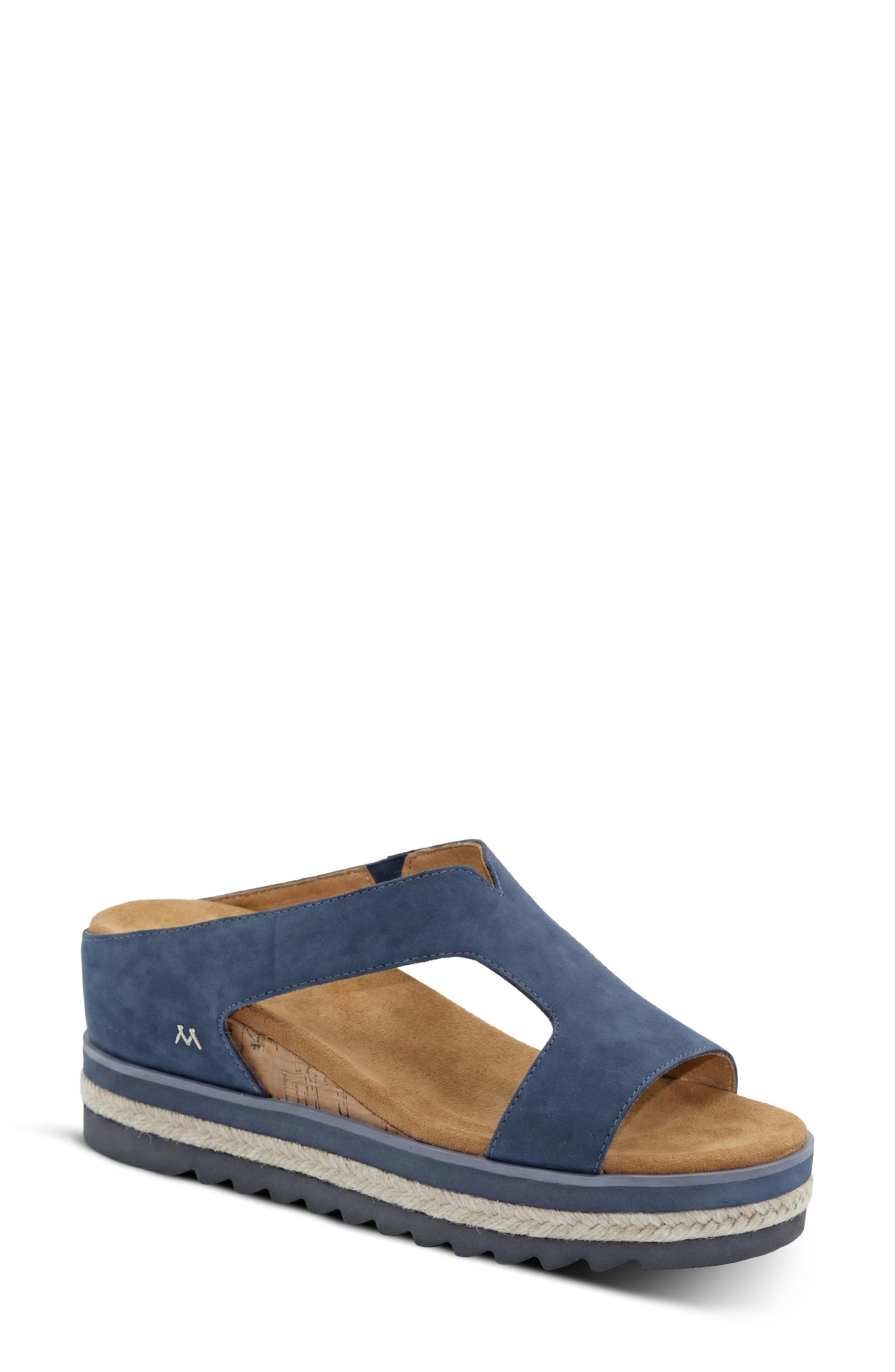 Mykos Ismina Wedge Sandal, Main, color, Navy