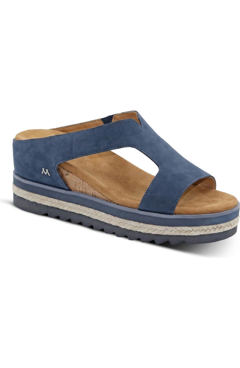 Mykos Ismina Wedge Sandal, Main, color, Navy