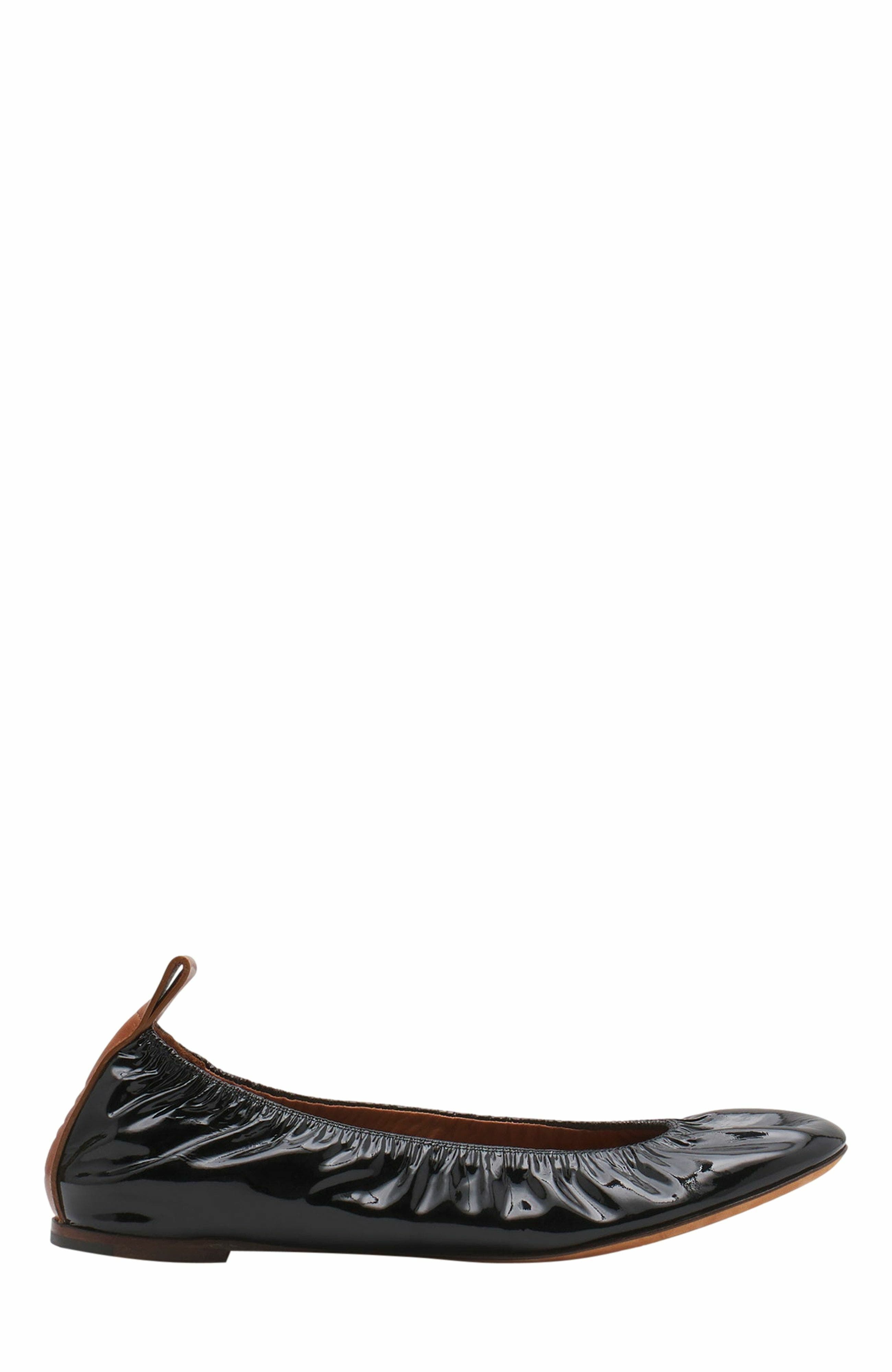 Lanvin The Ballerina Flat In Patent Leather, Main, color, 