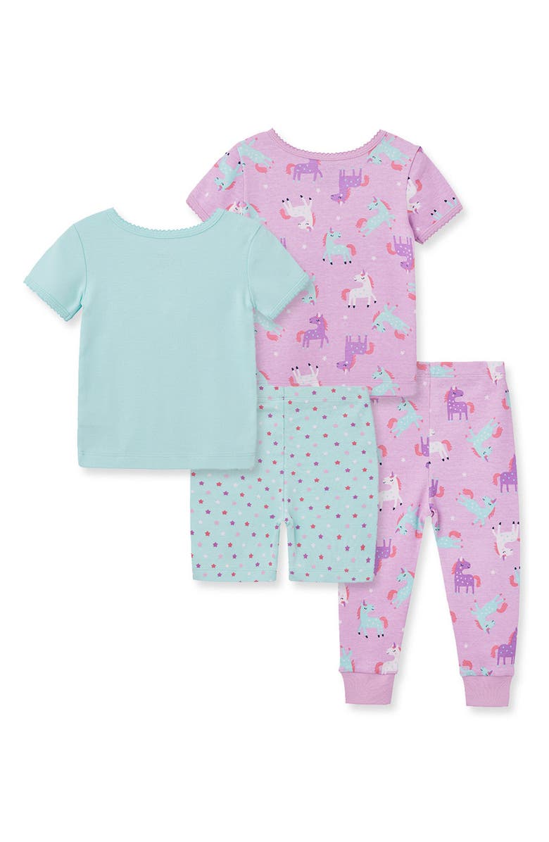 Little Me Kids' Unicorn Print Pajama Set, Alternate, color, 