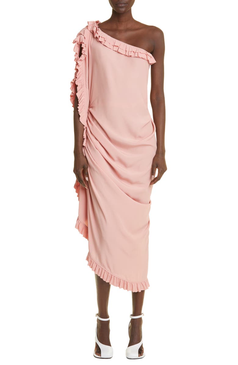 Dries Van Noten Dinas One-Shoulder Ruffle Dress, Alternate, color, 